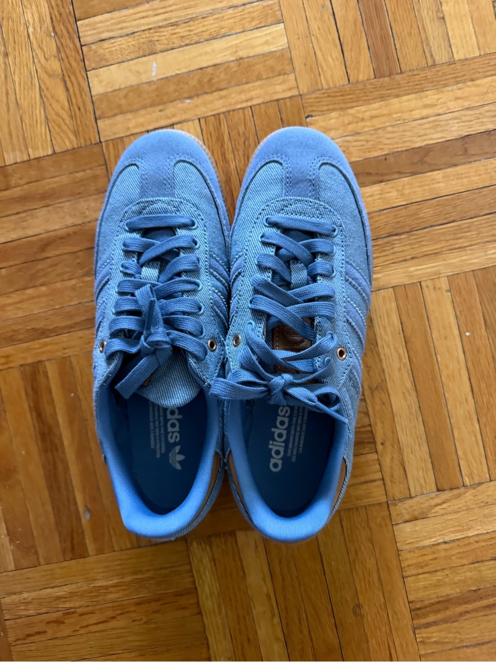 adidas Unisex Light Blue Denim Casual Sneakers